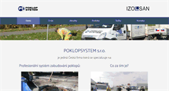 Desktop Screenshot of poklopsystem.cz