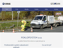 Tablet Screenshot of poklopsystem.cz
